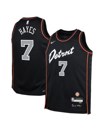 Killian Hayes 7 Detroit Pistons 2023/24 City Edition Swingman YOUTH Jersey - Black