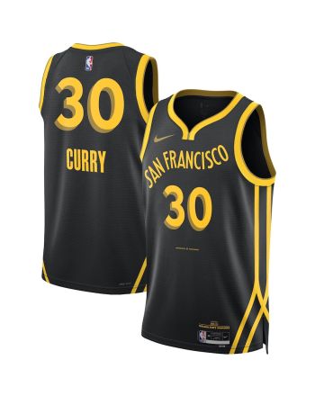 Stephen Curry 30 Golden State Warriors 2023/24 City Edition Swingman Jersey - Black