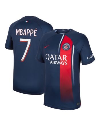 Kylian Mbappe 7 Paris Saint-Germain 2023/24 Home Men Jersey - Navy