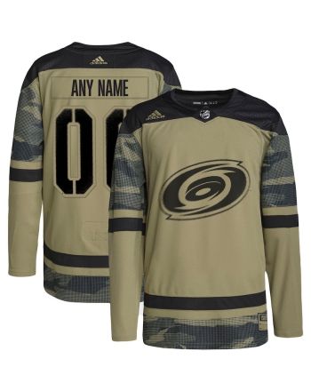 Carolina Hurricanes Military Appreciation Team Custom Practice Jersey - Camo