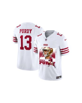 Brock Purdy 13 San Francisco 49ers Signed Glass Game YOUTH Jersey - White