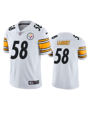 Jack Lambert 58 Pittsburgh Steelers White Vapor Limited Jersey