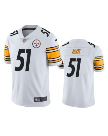 Myles Jack 51 Pittsburgh Steelers White Vapor Limited Jersey