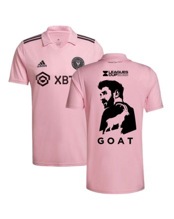 Lionel Messi 10 Inter Miami GOAT Leagues Cup 2023 Pink Jersey - Men, Player Version