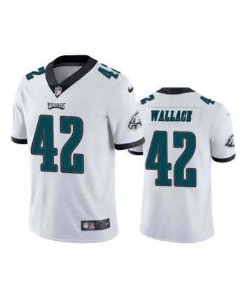 Philadelphia Eagles K'Von Wallace 42 White Vapor Limited Jersey