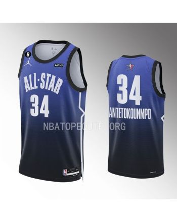 Giannis Antetokounmpo 34 Milwaukee Bucks 2023 NBA All-Star Men Jersey - Orange