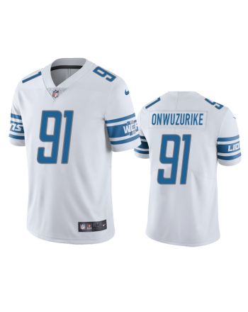 Detroit Lions Levi Onwuzurike 91 White Vapor Limited Jersey - Men's