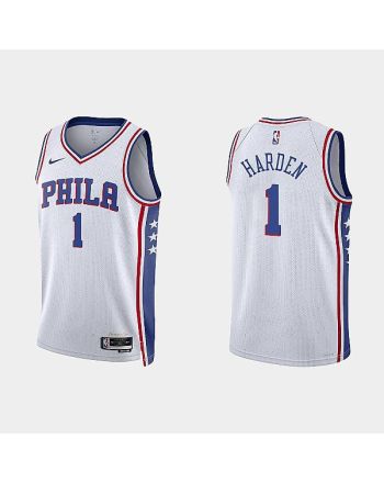 Philadelphia 76ers James Harden 1 2022-23 Association Edition White Men Jersey Swingman