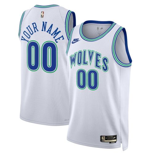 Minnesota Timberwolves Hardwood Classic Edition Swingman Custom Jersey - White