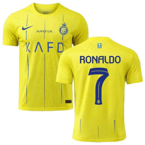 Cristiano Ronaldo 7 Al-Nassr FC 2023/24 Home Men Jersey - Yellow