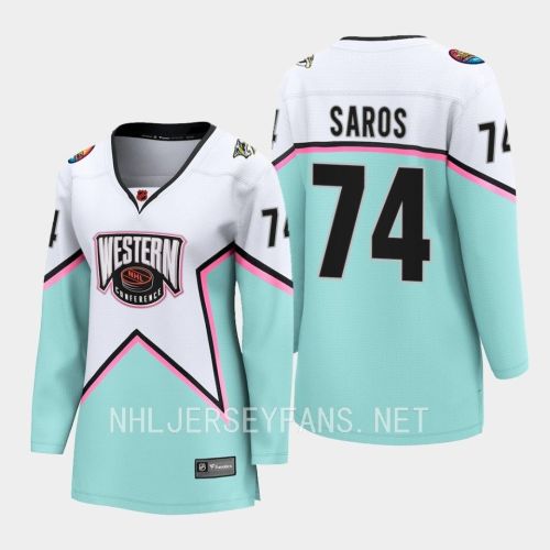 Juuse Saros 74 Nashville Predators 2023 All-Star Game Jersey White Equipment