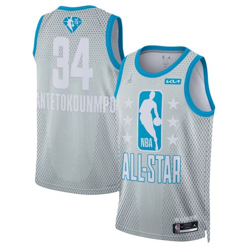 2022 All-Star Game Giannis Antetokounmpo 34 Swingman Jersey - Gray