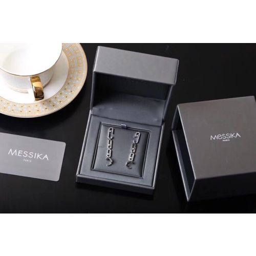 Messika White Gold Diamond Earrings Move Uno Multi Pendants