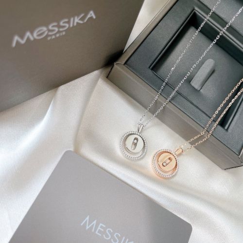 Messika Lucky Move White Necklace With Diamonds