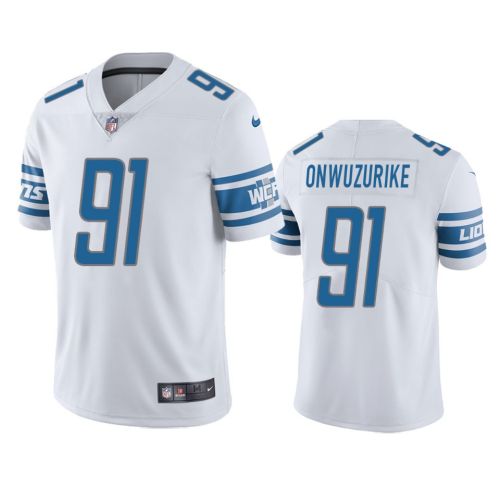 Detroit Lions Levi Onwuzurike 91 White Vapor Limited Jersey - Men's